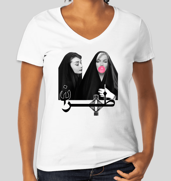 Women's V-neck T-shirt(طهران)