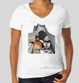 Women's V-neck T-shirt(قاجار)