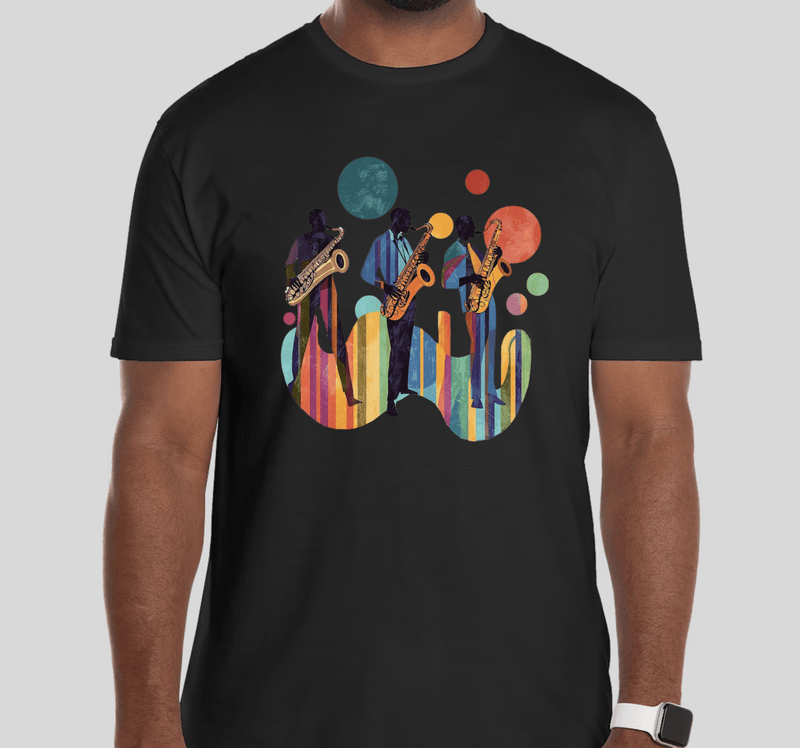 Men's short sleeves T-shirt(Jazz Vibe)