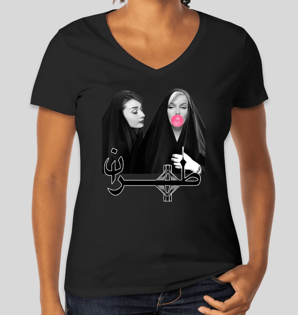 Women's V-neck T-shirt(طهران)